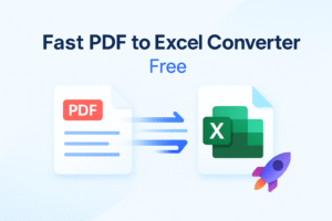Fast PDF to Excel Converter Free